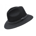 vycházkový černý klobouk