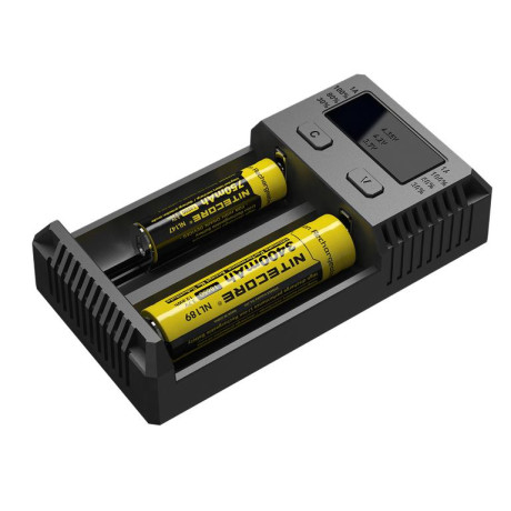 NITECORE i2 NEW inteligentní nabíječka-dvě nezávislé pozice, nabíjí Li-Ion, Ni-MH, Ni-Cd, 12/230V