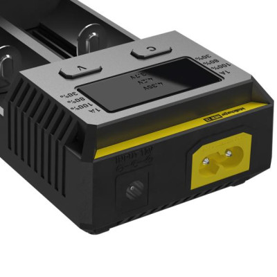 NITECORE i2 NEW inteligentní nabíječka-dvě nezávislé pozice, nabíjí Li-Ion, Ni-MH, Ni-Cd, 12/230V
