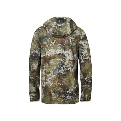 Pružná mikina s kapucí z lehkého, prodyšného materiálu s rychleschnoucími vlastnostmi. Ideální pro šoulačku, kdy potřebujete jak