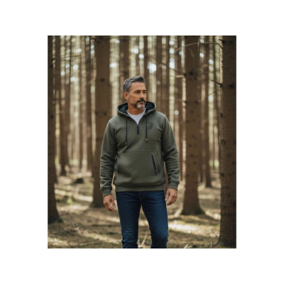 Mikina pánská s kapucí 1/2 zip