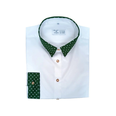 Dámská halenka s dlouhým rukávem ze 100% bavlny v saténovém provedení.