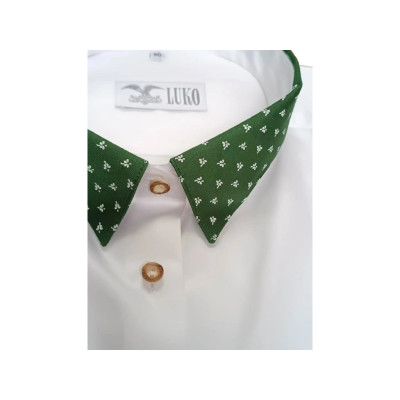 Dámská halenka s dlouhým rukávem ze 100% bavlny v saténovém provedení.