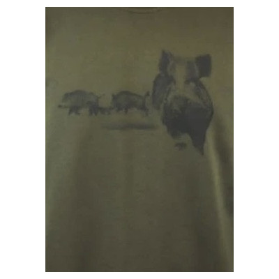 Tričko pro myslivce s potiskem divočáka