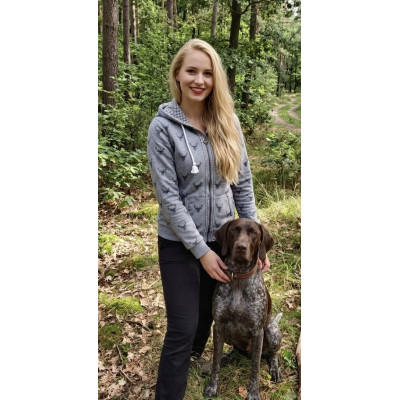 Dámská mikina šedá s jelínky
