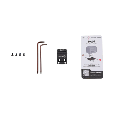 Infitac PA01 RMSc Pistol Adapter je montážní adaptér určený pro připevnění termovizního kolimátoru Infitac FMP13