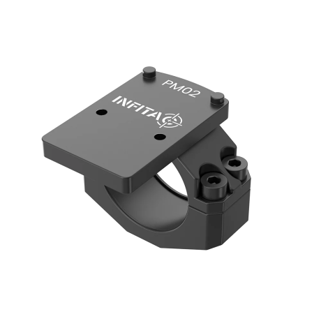 Infitac PM02 30mm Ring Mount je montážní adaptér s RMR rozhraním, který umožňuje připevnění termovizního kolimátoru Infitac FMP1