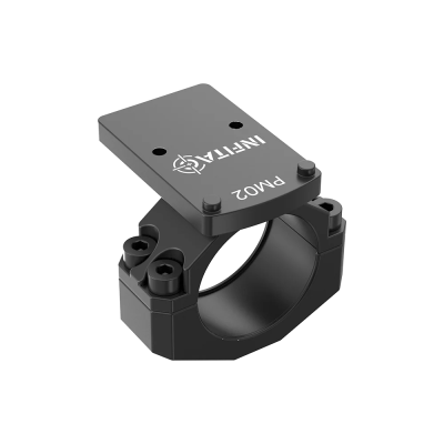 Infitac PM02 30mm Ring Mount je montážní adaptér s RMR rozhraním, který umožňuje připevnění termovizního kolimátoru Infitac FMP1