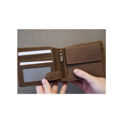 MYSLIVECKÁ PENĚŽENKA  DIVOČÁK, hnědá