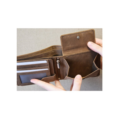 MYSLIVECKÁ PENĚŽENKA  DIVOČÁK, hnědá