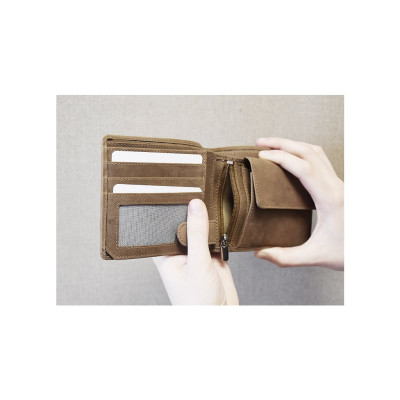 Kožená peněženka JELEN, hnědá