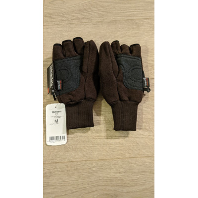 Fleecové rukavice s klopou, membránou, velmi teplé